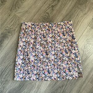 Wild Fable Multicolor Floral Mini Skirt